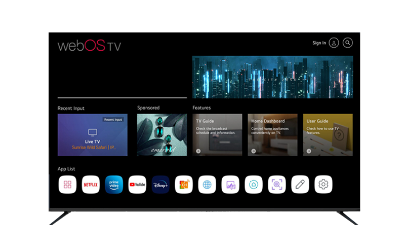 Live tv 2025 app for webos